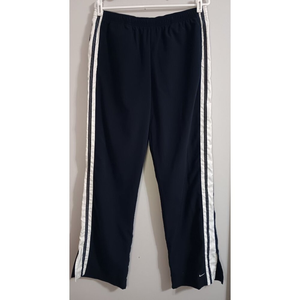 Nike Large Blue Active Sports Athleisure Gym Straight Comfy Track Pants